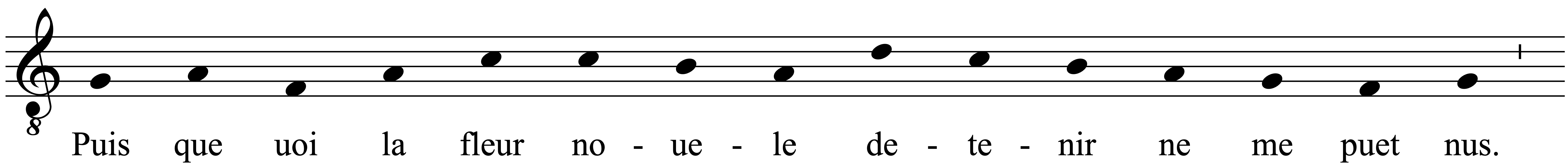 Work musical notation
